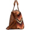 image:imageWrangler Duffel Bag for Women Large Travel Weekender Bag Designer Cactus Print Carry On BagsCanvas CottonBrown