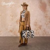 image:imageWrangler Duffel Bag for Women Large Travel Weekender Bag Designer Cactus Print Carry On BagsCowhideBlack