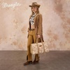 image:imageWrangler Duffel Bag for Women Large Travel Weekender Bag Designer Cactus Print Carry On BagsCowhideTan