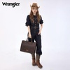 image:imageWrangler Laptop Tote Bag for Women 156 Inch Large Leather Work Bag with Cup Holder Vintage Computer Bags Briefcase HandbagCoffee