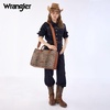 image:imageWrangler Laptop Tote Bag for Women 156 Inch Large Leather Work Bag with Cup Holder Vintage Computer Bags Briefcase HandbagLeopard