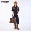 image:imageWrangler Laptop Tote Bag for Women 156 Inch Large Leather Work Bag with Cup Holder Vintage Computer Bags Briefcase HandbagLeopardcoffee
