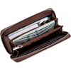 image:imageWrangler Wristlet Wallets for Women Lace Floral Tooled Clutch Purse RFID Blocking Wallet Credit Card HolderCoffee