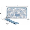 image:imageWrangler Wristlet Wallets for Women Lace Floral Tooled Clutch Purse RFID Blocking Wallet Credit Card HolderJean