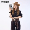 image:imageWrangler Wristlet Wallets for Women Lace Floral Tooled Clutch Purse RFID Blocking Wallet Credit Card HolderJet Black