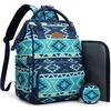 image:imageMontana West Wrangler Diaper Bag Backpack Aztec Callie Bag Travel Backpack Purses Western MultiFunction Baby Bags for MomNavy