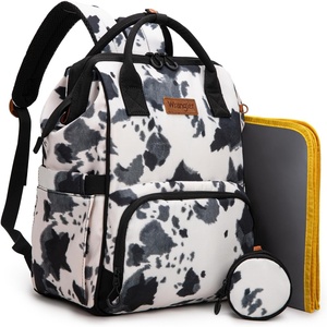 image:imageMontana West Wrangler Diaper Bag Backpack Aztec Callie Bag Travel Backpack Purses Western MultiFunction Baby Bags for Mom3pcs Cow Print Black