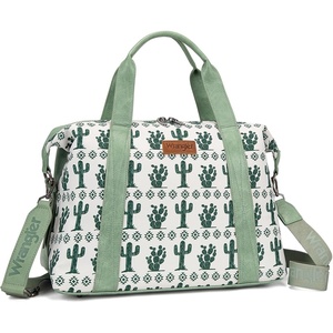 image:imageWrangler Duffel Bag for Women Large Travel Weekender Bag Designer Cactus Print Carry On BagsCanvas CottonCactus