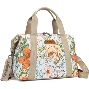 image:imageWrangler Duffel Bag for Women Large Travel Weekender Bag Designer Cactus Print Carry On BagsCanvas CottonFlower