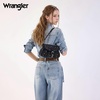image:imageWrangler Rhinestone Denim Purse Cute Shoulder Bag Womens Crossbody Handbag  with Crossbody Strap Western Buckle Chic Charms Flap amp Zipper Clousure Front Pocket Two Inner PocketsBlack