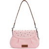 image:imageWrangler Rhinestone Denim Purse Cute Shoulder Bag Womens Crossbody Handbag  with Crossbody Strap Western Buckle Chic Charms Flap amp Zipper Clousure Front Pocket Two Inner PocketsPink
