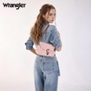 image:imageWrangler Rhinestone Denim Purse Cute Shoulder Bag Womens Crossbody Handbag  with Crossbody Strap Western Buckle Chic Charms Flap amp Zipper Clousure Front Pocket Two Inner PocketsPink