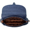 image:imageWrangler Rhinestone Denim Purse Cute Shoulder Bag Womens Crossbody Handbag  with Crossbody Strap Western Buckle Chic Charms Flap amp Zipper Clousure Front Pocket Two Inner PocketsDark Jean