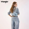 image:imageWrangler Rhinestone Denim Purse Cute Shoulder Bag Womens Crossbody Handbag  with Crossbody Strap Western Buckle Chic Charms Flap amp Zipper Clousure Front Pocket Two Inner PocketsJean