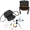 image:imageWrangler Western Shoulder Bag for Women Flap Crossbody Purse with Whipstitch Detail amp FringeVintage Cowgirl HandbagAblack