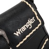 image:imageWrangler Western Shoulder Bag for Women Flap Crossbody Purse with Whipstitch Detail amp FringeVintage Cowgirl HandbagBblack