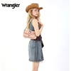 image:imageWrangler Western Shoulder Bag for Women Flap Crossbody Purse with Whipstitch Detail amp FringeVintage Cowgirl HandbagBdeep Pink