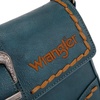 image:imageWrangler Western Shoulder Bag for Women Flap Crossbody Purse with Whipstitch Detail amp FringeVintage Cowgirl HandbagBgreen Dark