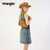 image:imageWrangler Western Shoulder Bag for Women Flap Crossbody Purse with Whipstitch Detail amp FringeVintage Cowgirl HandbagBkhaki