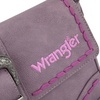 image:imageWrangler Western Shoulder Bag for Women Flap Crossbody Purse with Whipstitch Detail amp FringeVintage Cowgirl HandbagBpurple