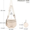 image:imageMontana West Bum Bag Nylon Crossbody Bags Mom Purse with with Coin PurseBeige