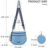 image:imageMontana West Bum Bag Nylon Crossbody Bags Mom Purse with with Coin PurseBlue