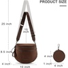 image:imageMontana West Bum Bag Nylon Crossbody Bags Mom Purse with with Coin PurseCoffee
