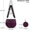 image:imageMontana West Bum Bag Nylon Crossbody Bags Mom Purse with with Coin PursePurple
