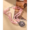 image:imageMontana West Rustic Coutures Jewelry for Women Western Turquoise Pendant NecklaceSilver Pink