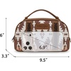 image:imageMontana West X Wrangler Makeup Bag Travel Cosmetic Bag Western Toiletry Bag for Women Small Make Up Pouch Organizer for Toiletries Accessories Portable Travel EssentialsWGHB145190KHDlight coffee