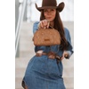 image:imageMontana West X Wrangler Makeup Bag Travel Cosmetic Bag Western Toiletry Bag for Women Small Make Up Pouch Organizer for Toiletries Accessories Portable Travel EssentialsWGHB145190KHKhaki145