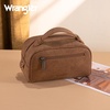 image:imageMontana West X Wrangler Makeup Bag Travel Cosmetic Bag Western Toiletry Bag for Women Small Make Up Pouch Organizer for Toiletries Accessories Portable Travel EssentialsWGHB145190KHSleopard brown