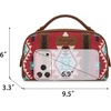 image:imageMontana West X Wrangler Makeup Bag Travel Cosmetic Bag Western Toiletry Bag for Women Small Make Up Pouch Organizer for Toiletries Accessories Portable Travel EssentialsWGHB145190KHDred