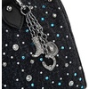 image:imageWrangler Rhinestone Denim Barrel Bag for Women Crossbody Satchel Purse  Bling Rhinestones and Rivets with Detachable Charm Wear as Crossbody Shoulder or Handle for Concerts and Everyday OutingsBlack