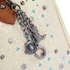 image:imageWrangler Rhinestone Denim Barrel Bag for Women Crossbody Satchel Purse  Bling Rhinestones and Rivets with Detachable Charm Wear as Crossbody Shoulder or Handle for Concerts and Everyday OutingsBiege