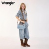 image:imageWrangler Rhinestone Denim Barrel Bag for Women Crossbody Satchel Purse  Bling Rhinestones and Rivets with Detachable Charm Wear as Crossbody Shoulder or Handle for Concerts and Everyday OutingsJean