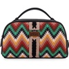 image:imageMontana West X Wrangler Makeup Bag Travel Cosmetic Bag Western Toiletry Bag for Women Small Make Up Pouch Organizer for Toiletries Accessories Portable Travel EssentialsWGHB145190KHAztecBlack