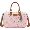 image:imageWrangler Rhinestone Denim Barrel Bag for Women Crossbody Satchel Purse  Bling Rhinestones and Rivets with Detachable Charm Wear as Crossbody Shoulder or Handle for Concerts and Everyday OutingsPink