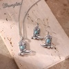 image:imageMontana West Wrangler Couture Turquoise Jewelry for Women Western Jewelry Pendant Necklace Cowgirl Vintage Western NecklaceBoots Silver Green