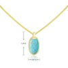 image:imageMontana West Wrangler Couture Turquoise Jewelry for Women Western Jewelry Pendant Necklace Cowgirl Vintage Western NecklaceOval Gold Bright Green