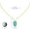 image:imageMontana West Wrangler Couture Turquoise Jewelry for Women Western Jewelry Pendant Necklace Cowgirl Vintage Western NecklaceOval Gold Green