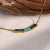 image:imageMontana West Wrangler Couture Turquoise Jewelry for Women Western Jewelry Pendant Necklace Cowgirl Vintage Western NecklaceSqure Gold Green