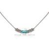 image:imageMontana West Wrangler Couture Turquoise Jewelry for Women Western Jewelry Pendant Necklace Cowgirl Vintage Western NecklaceSqure Silver Green