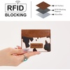 image:imageMontana West X Wrangler Credit Card Holder for Women Cow Print Rfid Blocking Slim Thin Credit Card Wallet Small Credit Card Organizer for Ladies FemaleCOW Brown