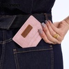 image:imageMontana West X Wrangler Credit Card Holder for Women Cow Print Rfid Blocking Slim Thin Credit Card Wallet Small Credit Card Organizer for Ladies FemaleVintagePink