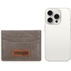 image:imageMontana West X Wrangler Credit Card Holder for Women Cow Print Rfid Blocking Slim Thin Credit Card Wallet Small Credit Card Organizer for Ladies FemaleGracefulGrey