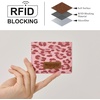 image:imageMontana West X Wrangler Credit Card Holder for Women Cow Print Rfid Blocking Slim Thin Credit Card Wallet Small Credit Card Organizer for Ladies FemaleGracefulLeopard Pink