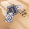 image:imageMontana West X Wrangler Credit Card Holder for Women Cow Print Rfid Blocking Slim Thin Credit Card Wallet Small Credit Card Organizer for Ladies FemaleLeopardJean