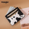 image:imageMontana West X Wrangler Credit Card Holder for Women Cow Print Rfid Blocking Slim Thin Credit Card Wallet Small Credit Card Organizer for Ladies FemaleCOW Black