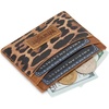 image:imageMontana West X Wrangler Credit Card Holder for Women Cow Print Rfid Blocking Slim Thin Credit Card Wallet Small Credit Card Organizer for Ladies FemaleGracefulLeopard Brown